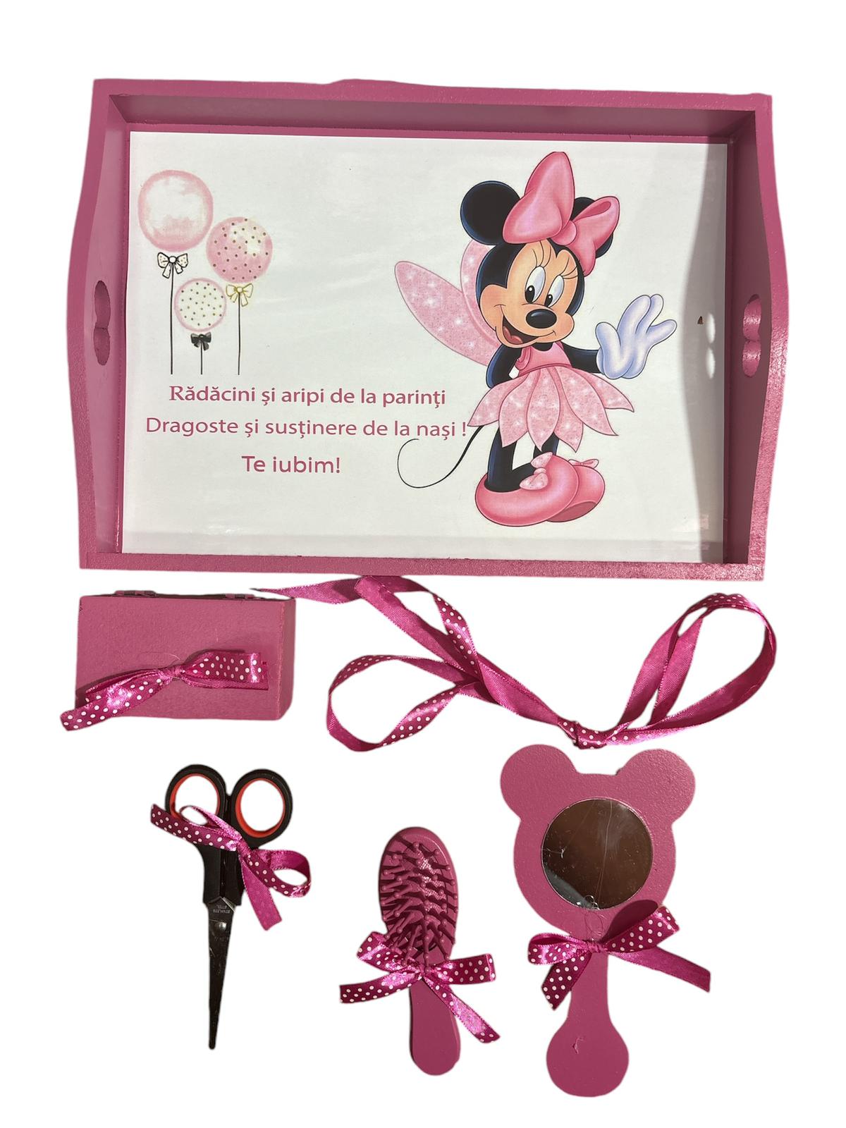 Tavita mot turta print colorata - grape Minnie ballon - O B S I D I O N