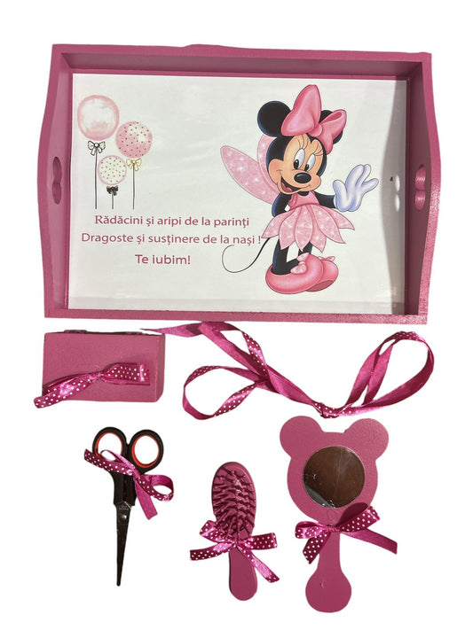 Tavita mot turta print colorata - grape Minnie ballon - O B S I D I O N