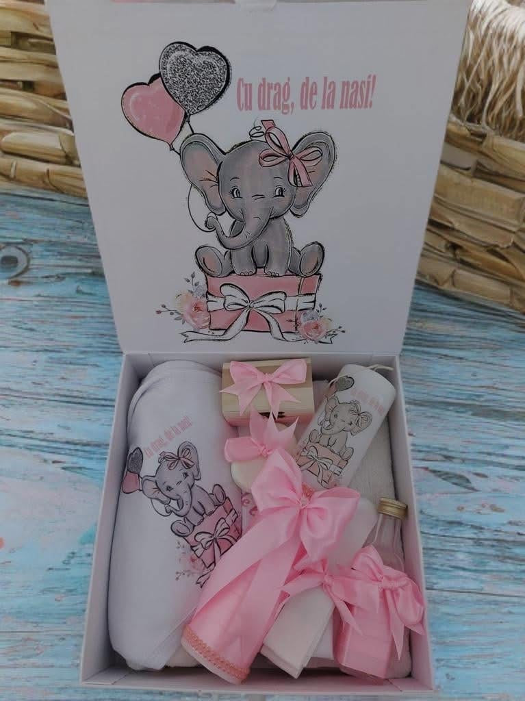Set Disney pink Dumbo - trusou lumanare cutie - O B S I D I O N