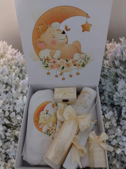 Set Disney cream teddy - trusou lumanare cutie - O B S I D I O N