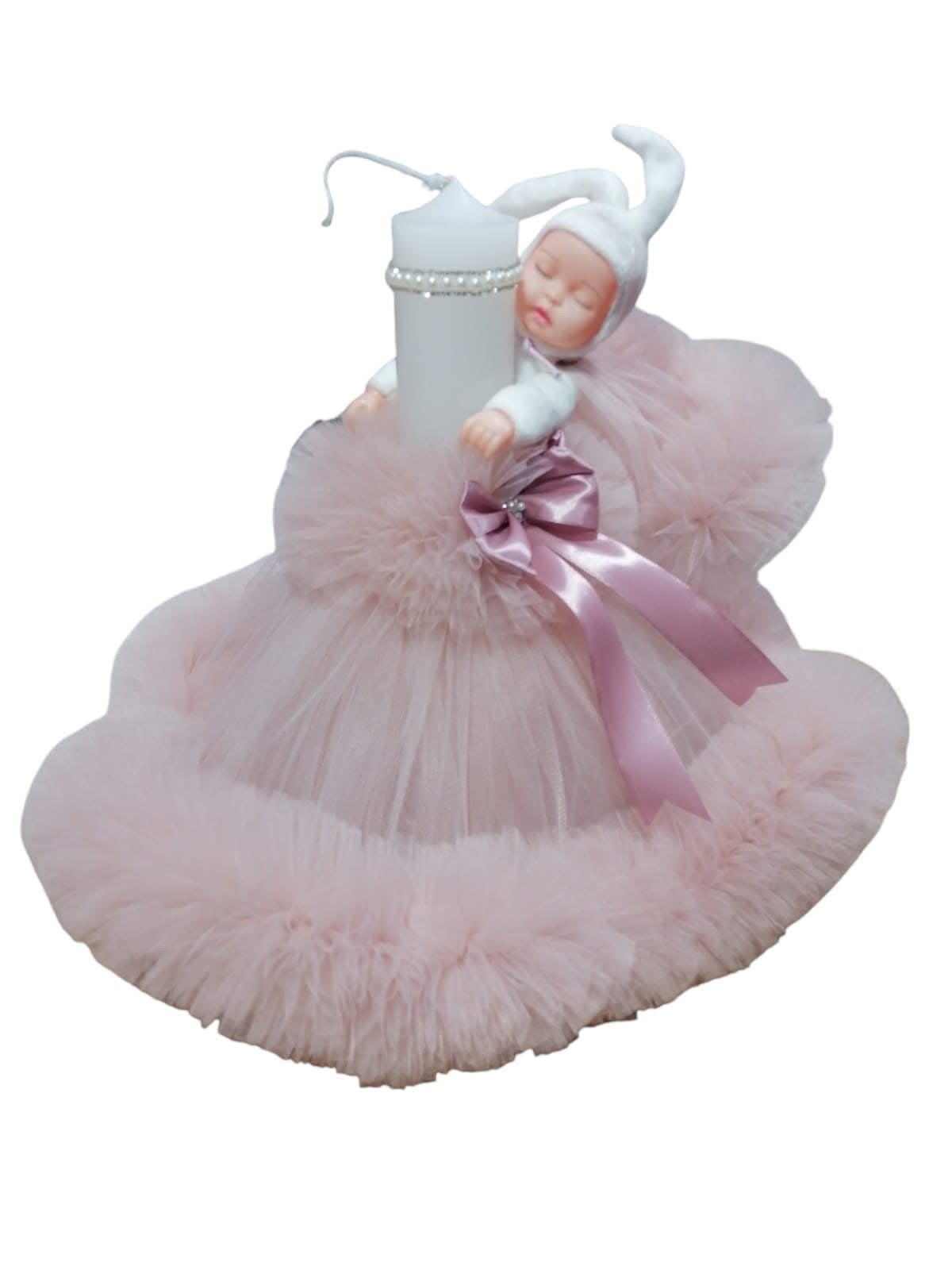 Lumanare botez Princess - cream - O B S I D I O N