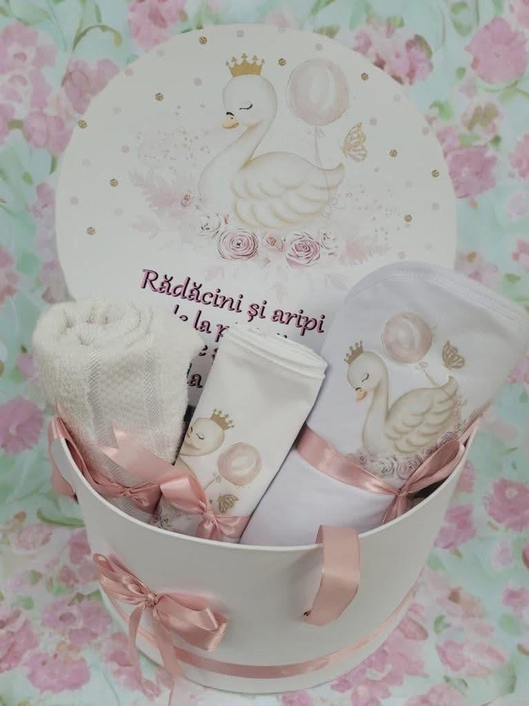 Set Joy roz powder pink swan - trusou cutie - O B S I D I O N