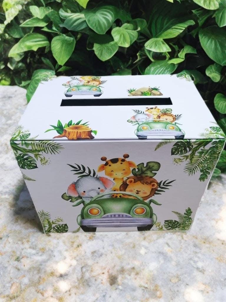 Cutie dar botez - green jungle - O B S I D I O N