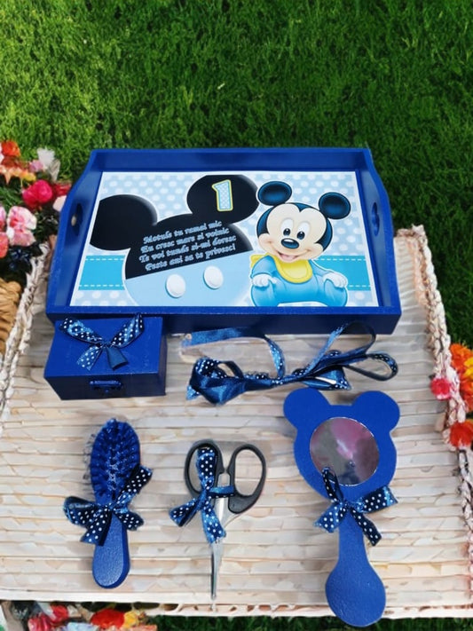 Tavita mot turta print colorata - royal baby Mickey - O B S I D I O N