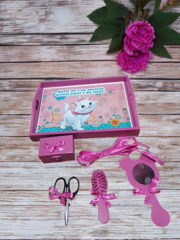 Tavita mot turta print colorata - lila Daisy - O B S I D I O N