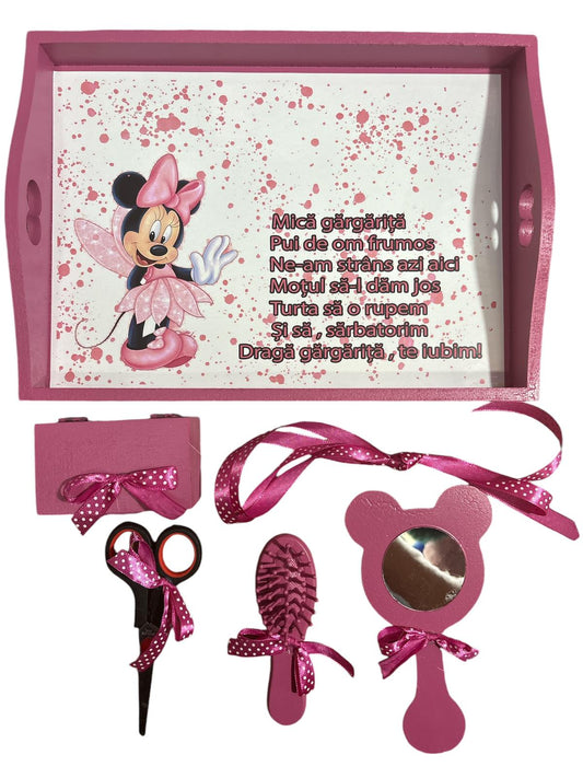 Tavita mot turta print colorata - grape Minnie pixie - O B S I D I O N
