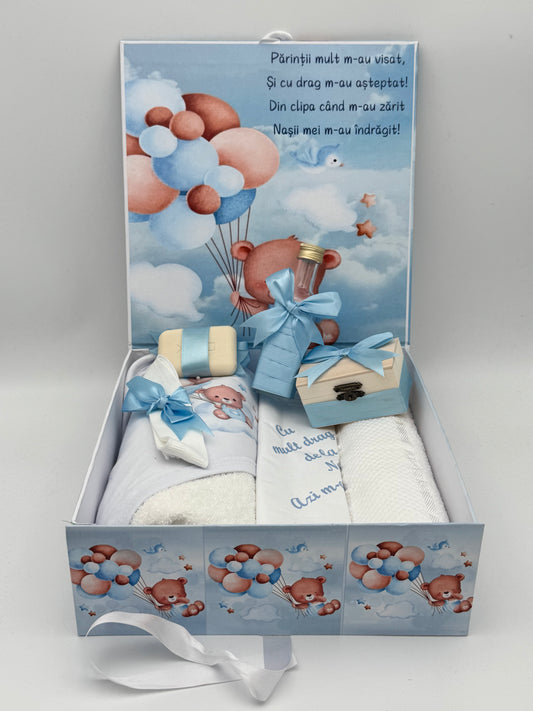 Set FANTASY baby blue Teddy bear - trusou cutie - O B S I D I O N