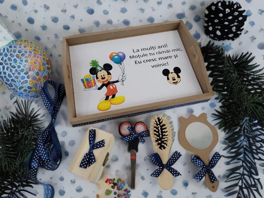 Tavita mot turta print simpla - navy blue Mickey - O B S I D I O N