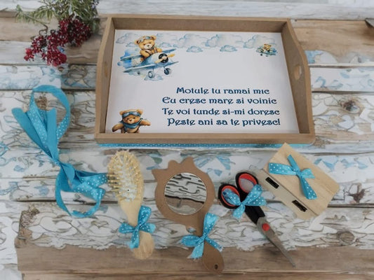 Tavita mot turta print simpla - turquoise teddy - O B S I D I O N