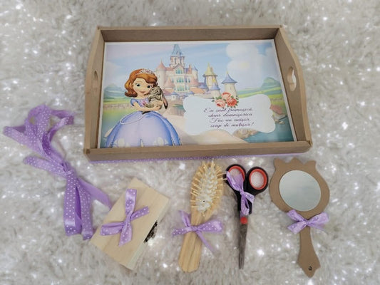 Tavita mot turta print simpla - purple princess - O B S I D I O N