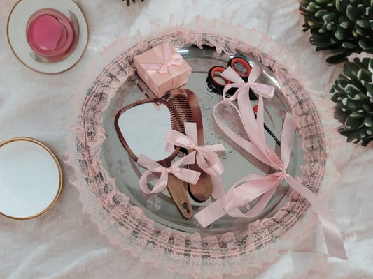 Tavita mot turta dantela - baby pink - O B S I D I O N