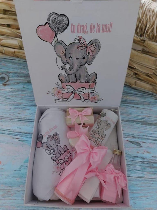Set Disney pink Dumbo - trusou lumanare cutie - O B S I D I O N