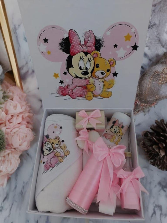 Set Disney pink baby Minnie - trusou lumanare cutie - O B S I D I O N