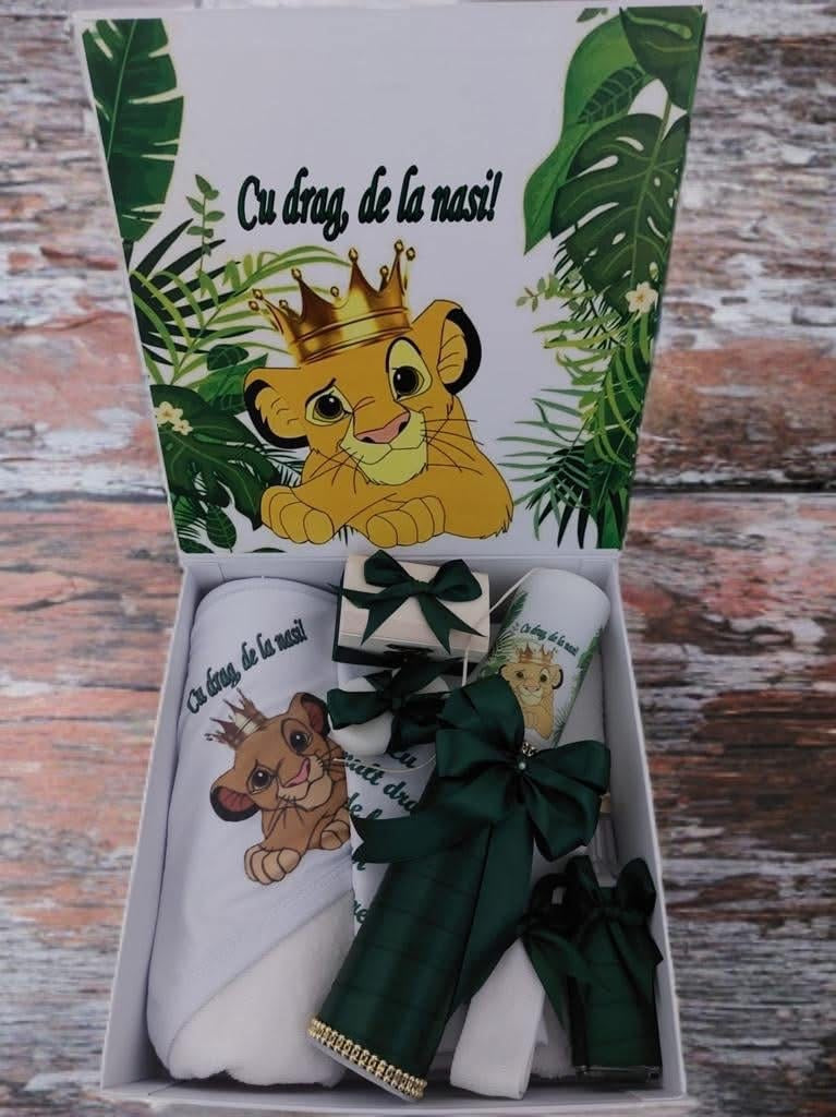 Set Disney green kid lion king - trusou lumanare cutie - O B S I D I O N