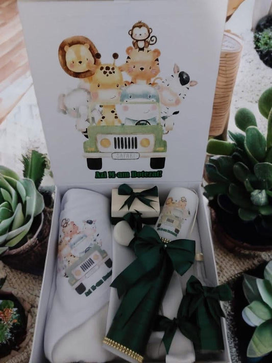 Set Disney green safari party - trusou lumanare cutie - O B S I D I O N