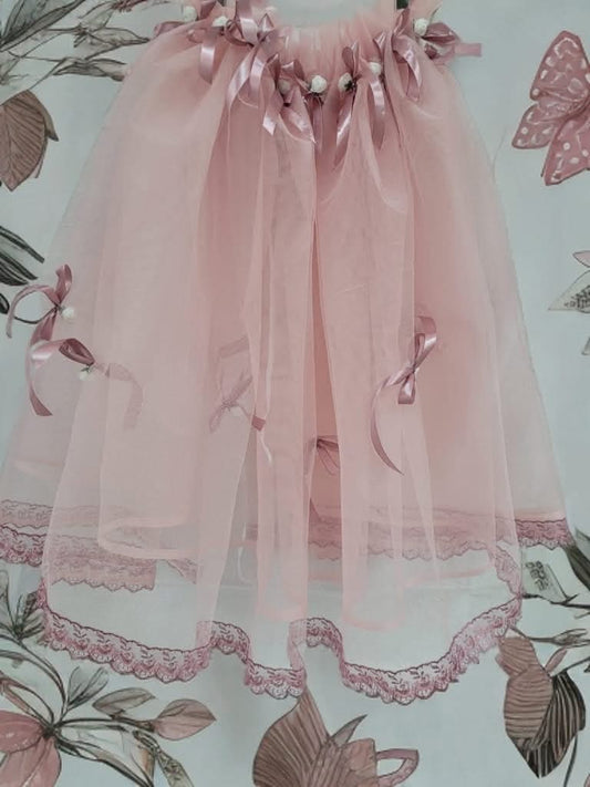 Tiul cristelnita - powder pink - O B S I D I O N