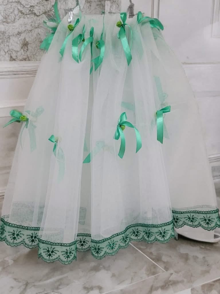 Tiul cristelnita - white & green - O B S I D I O N