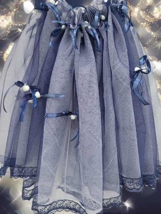 Tiul cristelnita - navy blue - O B S I D I O N