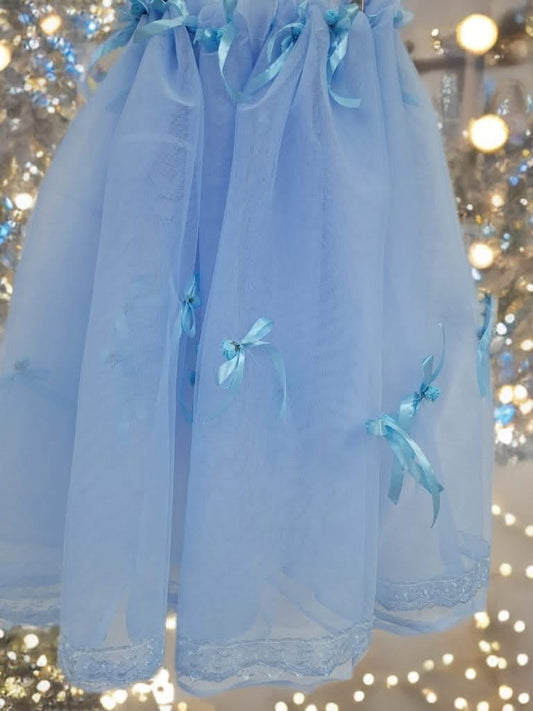 Tiul cristelnita - baby blue - O B S I D I O N