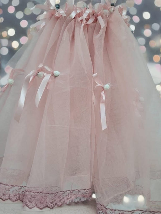 Tiul cristelnita - powder pink - O B S I D I O N