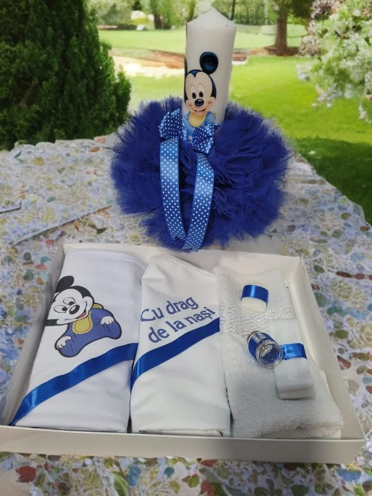Set Divine royal blue Mickey  - trusou lumanare - O B S I D I O N