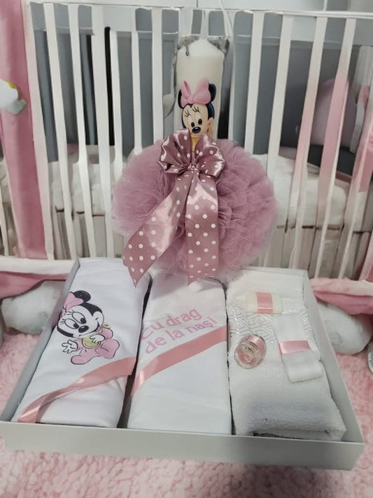 Set Divine powder pink Minnie - trusou lumanare - O B S I D I O N