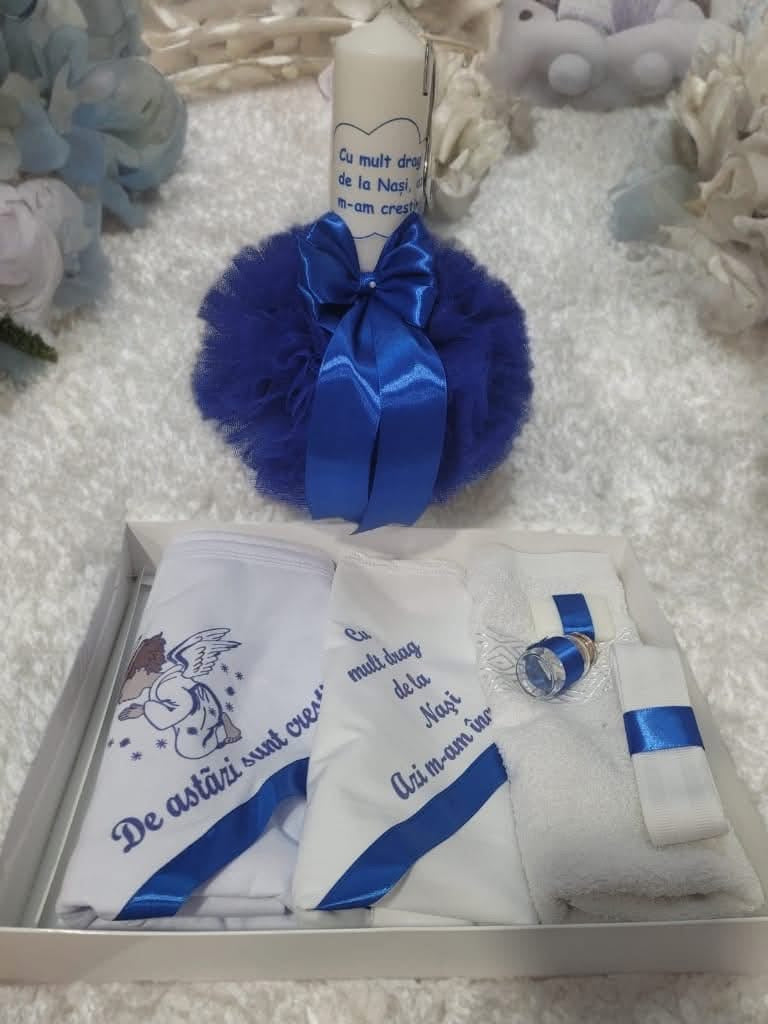 Set Divine royal blue angel  - trusou lumanare - O B S I D I O N