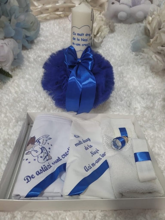 Set Divine royal blue angel  - trusou lumanare - O B S I D I O N