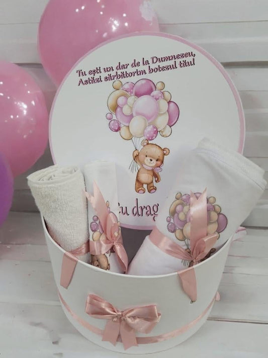 Set Joy powder pink teddy - trusou cutie - O B S I D I O N