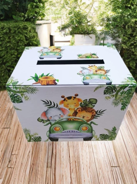 Cutie dar botez - green jungle - O B S I D I O N