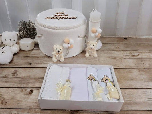 Set Majestic white - trusou lumanare cutie - O B S I D I O N