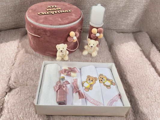Set Majestic powder pink - trusou lumanare cutie - O B S I D I O N