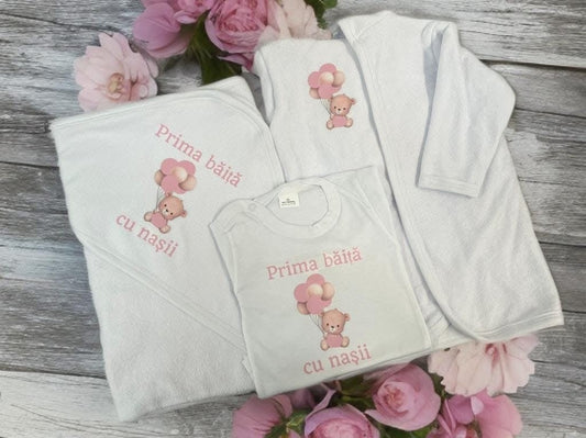 Set prima baita BASIC - pink teddy - O B S I D I O N