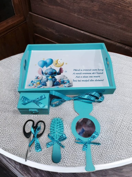 Tavita mot turta print colorata - turquoise Stitch - O B S I D I O N