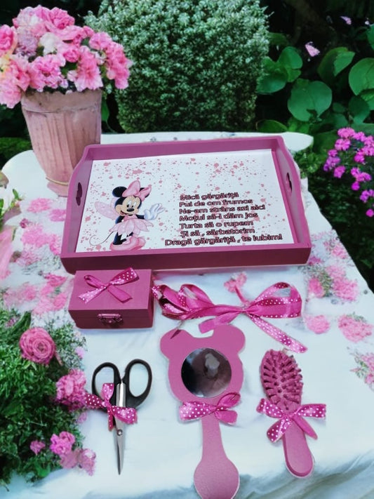 Tavita mot turta print colorata - lilac Minnie - O B S I D I O N